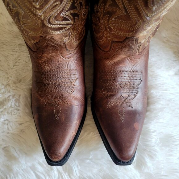 Smoky Mountain Women's Madison Distressed Brown Leather Western Boots 6.5M - Picture 12 of 13